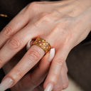 Ring, Harlekin, Cz, Forg Sølv