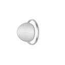 Ring, Cirkel Plade, Sølv