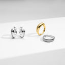 Ring Palermo - 18k forgyldt, med hvide zirkoner.
