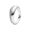 Ring Palermo - med hvide zirkoner.