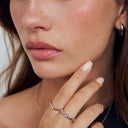 Ring Goccia Piccolo Pianura - med poleret overflade.