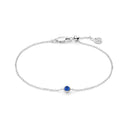 Armbånd Sarzana Uno Creolo – med blå zirkoner.