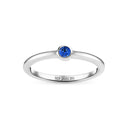 Ring Sarzana Uno – med blå zirkoner.