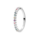 Ring Sarzana – med multifarvede zirkoner.