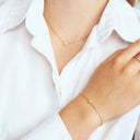 Armbånd Sarzana Uno Creolo – med hvide zirkoner.