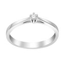14kt. Afrodite hvg.guldring m. 0.05ct WSI