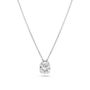 Halskæde Venice Solitaire - 14 kt hvidguld med en 1.00 ct lab-grown diamant