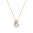 Halskæde Venice Solitaire - 14 kt guld med en 2.00 ct lab-grown diamant