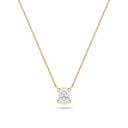 Halskæde Grace Ovale Solitaire - 14 kt guld med en 0.75 ct lab-grown diamant