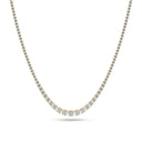 Halskæde Diamante Tennis Altro - 14 kt guld med 11.45 ct lab-grown diamanter