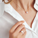 Halskæde Venice Solitaire - 14 kt hvidguld med en 2.00 ct lab-grown diamant