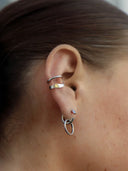 Ripples Ear Cuff Silver - Single