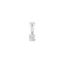HEART 14kt. hvidguldsvedhæng m/dia 0.20ct W/SI