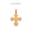 Dagmarkors lille 17 x 16 mm. 14 kt.