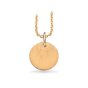 #TagMe 10 mm. vedhæng mat 8 kt. m/ kæde