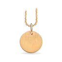 #TagMe 13 mm. vedhæng mat 8 kt. m/ kæde