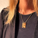Id. Mrk. 5 hul 27 x 19 mm. 14 kt.