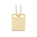 Id. Mrk. 2 hul 24 x 18 mm. 8 kt.