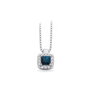 Diana vedhæng roset 0,08 H-W/SI-safir 14 kt.