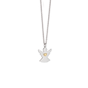 Rhod. Sølv Collier M/Forg. Hjerte