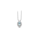 Diana roset 0,07 H-W/SI-aquamarin 14 kt.