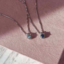 Diana roset 0,07 H-W/SI-aquamarin 14 kt.