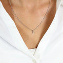 Mary Vedhæng Sølv Lg Diamant 0,05Ct