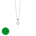 Mary Vedhæng Sølv Lg Diamant 0,10Ct