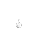 Rhod. Sølv Hjerte, 8 X 9 Mm