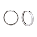 Rhod. Sølv Creol 32Mm, Tråd 2 Mm M/Klapl