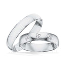 Hjerteringe triplehjerter  0,045 H-W/SI sølv