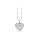 SoHo vedhæng hjerte pavé cubic zir. sølv rh m/kæ.