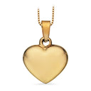 Hjerte glat 14 x 16 mm. 14 kt.