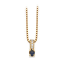 Kleopatra Queen vedh safir+0,02 H-W/SI 14 karat guld