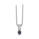 Kleopatra Queen vedh safir+0,02 H-W/SI 14 karat hvidguld