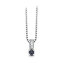 Kleopatra Queen vedh safir+0,02 H-W/SI 14 karat hvidguld