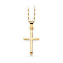 Kors 20 x 13 mm. 8 karat.