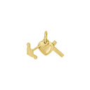 Forg. sølvvedhæng/charm tro.håb.kær 10mm
