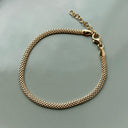 Armbånd sølvforgyldt. 17+2 cm