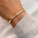 Armbånd hjerter sølv fg. 17+2 cm