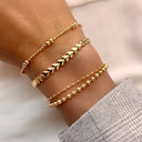 Armbånd hjerter sølv fg. 17+2 cm