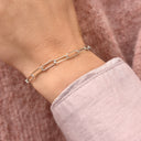 Armbånd links sølv rh. 17+2 cm