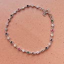 SoHo armbånd multi color cubic zir. sølv rh. 17+2 cm