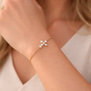 *Armbånd kors fkp. sølv fg. 17+2 cm