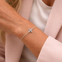 *Armbånd Dagmarkors 10 x 13 mm sølv 17+2 cm