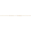 *SoHo armbånd cubic zir. sølv forgyldt 17+2 cm