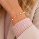 *Armbånd fkp./krystaller sølv fg. 17+2 cm