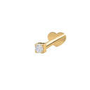 Nordahl's PIERCE52 labret-piercing i 14 kt. guld med en glimtrende diamant