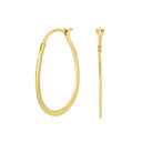 8kt. Guld oval creol 20*30mm