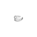 Rhd. sølv earcuff FLUID52